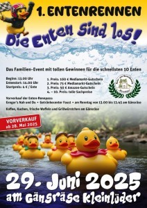 Entenrennen - Plakat