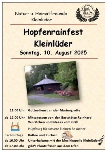 Plakat Hopfenrainfest 2025